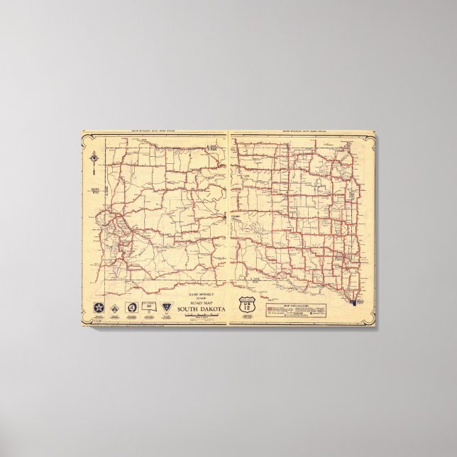 Lienzo Dakota del Sur (Anverso)