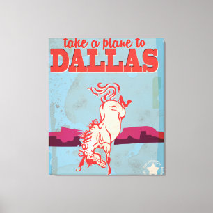 Lienzo Dallas Vintage Travel Poster