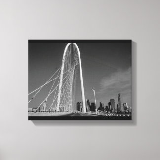 Lienzo Dallas y el puente Margaret Hunt Hill