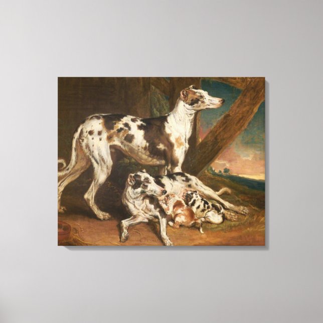 Lienzo Dalmatian Dogs (por James Ward) (Anverso)