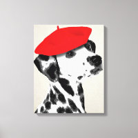 Dalmatiano con Beret Rojo