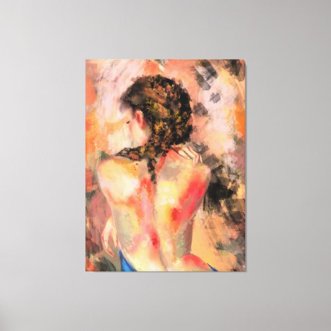 Lienzo Dama caliente - Pintura original del cuerpo de la  (Anverso)