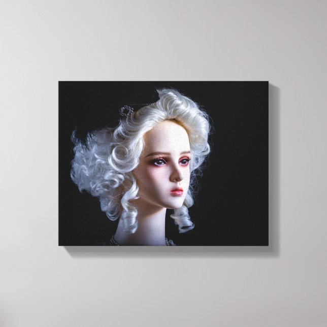 Lienzo Dama colonial de 8370 con Gorra de tricornio (Anverso)