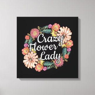 Lienzo Dama de flor loca - Zinnia Gardener