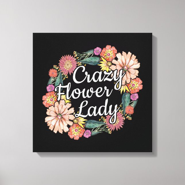 Lienzo Dama de flor loca - Zinnia Gardener (Anverso)