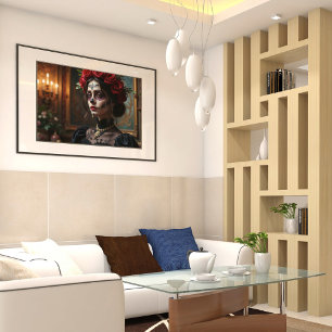 Lienzo Dama de la eterna mascarada