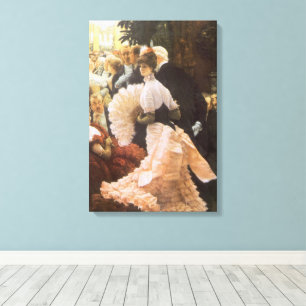 Lienzo Dama Política de James Tissot, Victoriano Antiguo