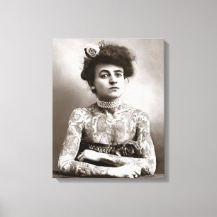 Lienzo Dama Tatuada, 1907
