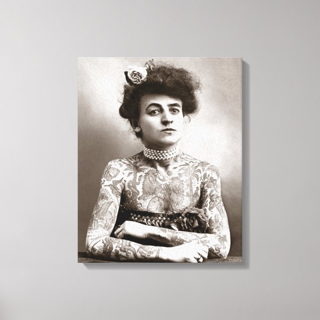 Lienzo Dama Tatuada, 1907 (Anverso)