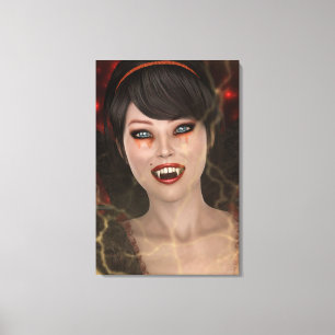 Lienzo Dama vampiro