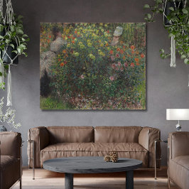 Lienzo Damas de flores Monet 1875