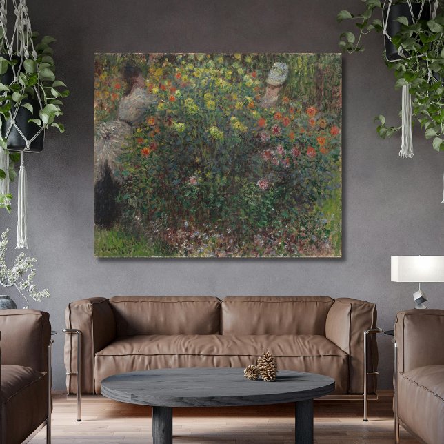 Lienzo Damas en Flores Monet 1875 (Subido por el creador)
