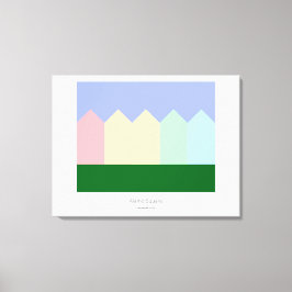 Lienzo Damas pintadas - Plaza Álamo - San Francisco