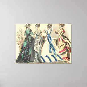 Lienzo Damas Victorianas Elegantes