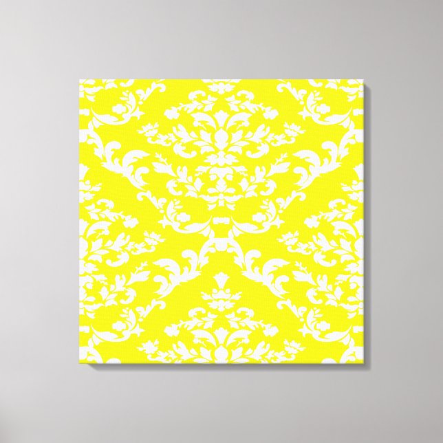 Lienzo Damasco Amarillo Negrita @ Emporiomoffa (Anverso)
