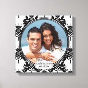 Lienzo Damask Your Photo Wraped Canvas