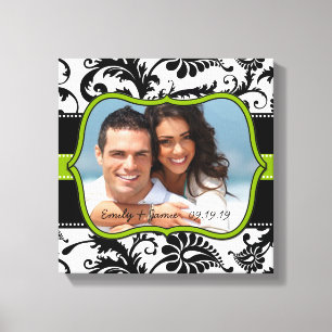Lienzo Damask Your Photo Wraped Canvas