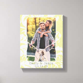 Lienzo Damask Your Photo Wraped Canvas