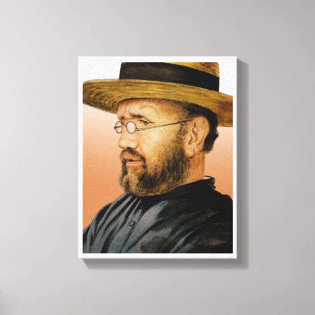 Lienzo Damien de Molokai (Anverso)