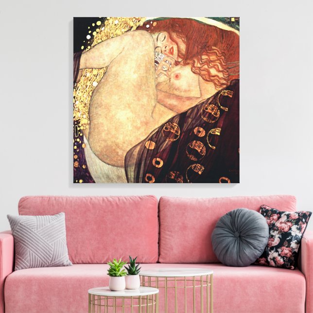 Lienzo Danae | Gustav Klimt | (Insitu (Sala de estar))