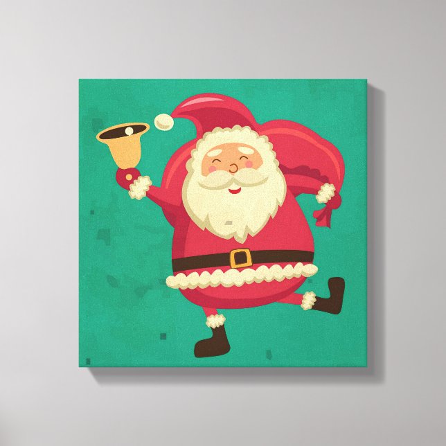 Lienzo Dancing Santa (Anverso)
