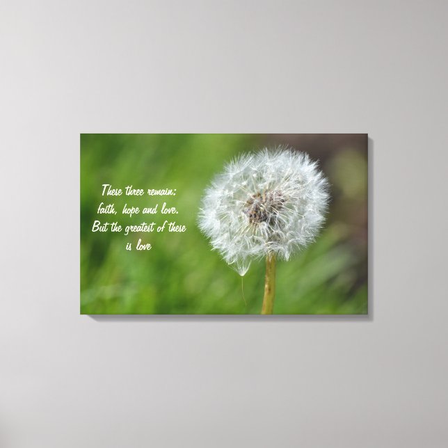 Lienzo Dandelion Flower (Anverso)