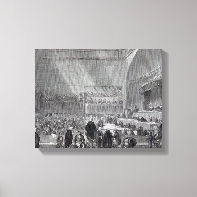 Lienzo Daniel O'Connell en juicio en 1844 (Anverso)