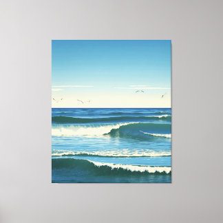 Lienzo Dansende Golven onder de Hemel