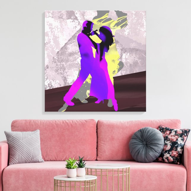 Lienzo Danseurs de tango argentin (Insitu (Sala de estar))