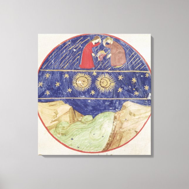 Lienzo Dante y Beatrice (Anverso)