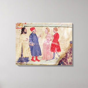 Lienzo Dante y Virgil con Francisca DA Rímini