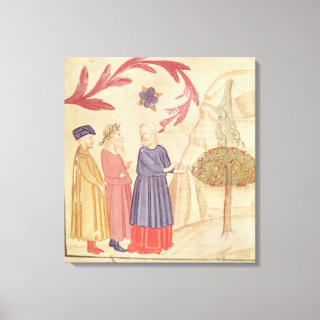 Lienzo Dante y Virgilia en el paraíso terrestre (Anverso)
