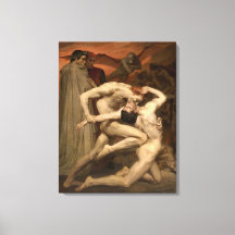 Dante y Virgilio en el Infierno (por Bouguereau)