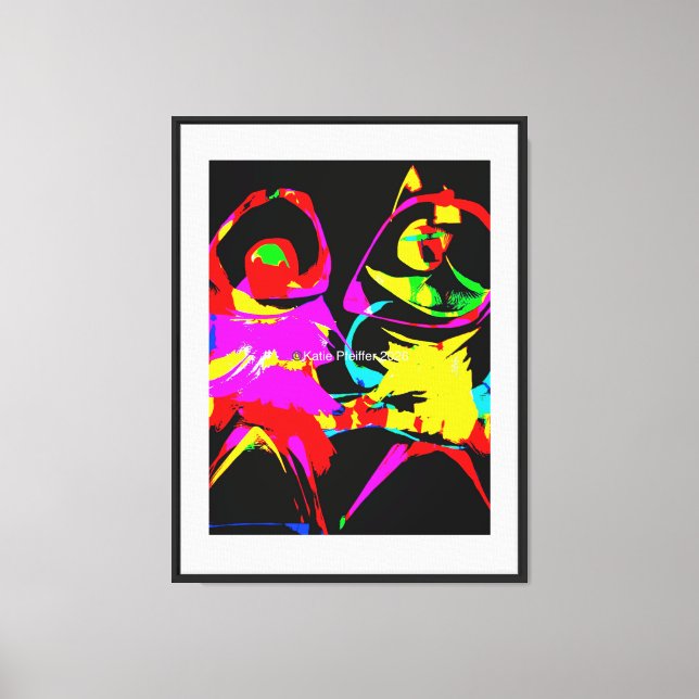 Lienzo Danza Abstracta (Anverso)