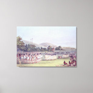 Lienzo Danza del Bola-Juego del Choctaw, 1834-35