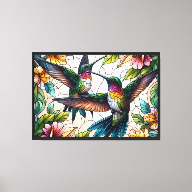 Lienzo Danza del Colibrí (Anverso)