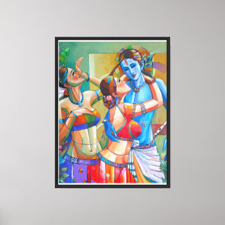 Lienzo Danza Divina de Krishna Leela