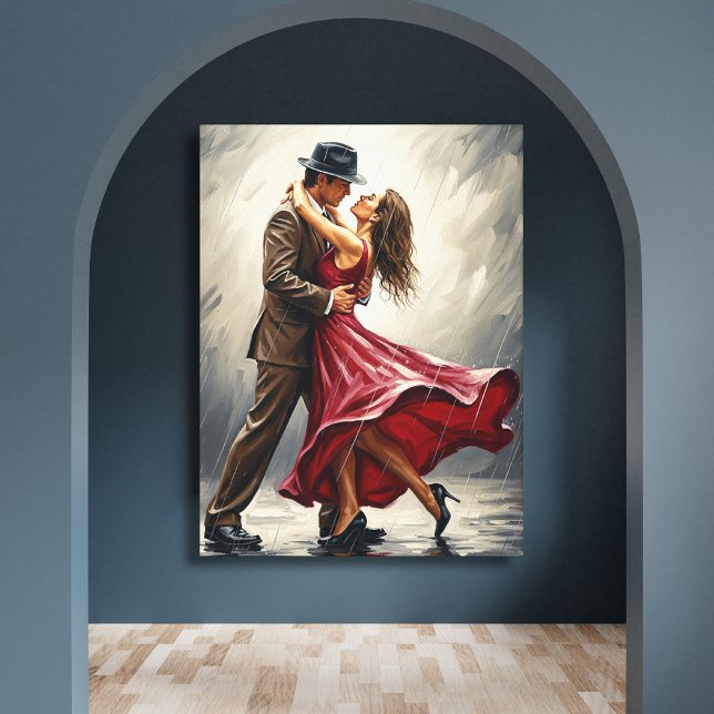 Lienzo Danza Romántica Bajo la Lluvia  (Subido por el creador)