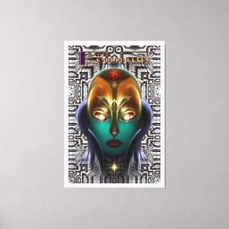 Lienzo Daria Cyborg Queen Tech Canvas Print