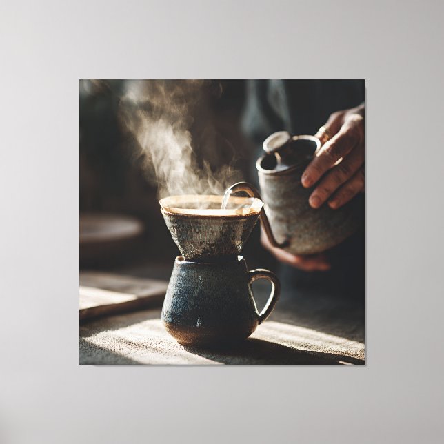 Lienzo Dark Glaze Pour Over Ritual (Anverso)