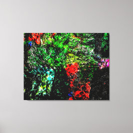 Lienzo Dark green textured Stretched Canvas Print,Bold 