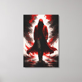 Lienzo Dark Power Awakening – Red Hooded Figure