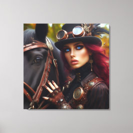 Lienzo Dark Rider Steampunk Victoria Lady