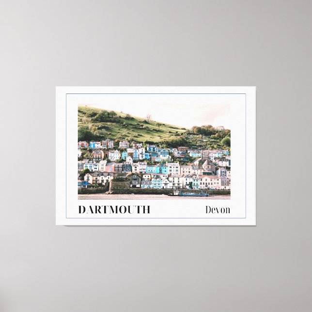 Lienzo Dartmouth, Devon (Anverso)