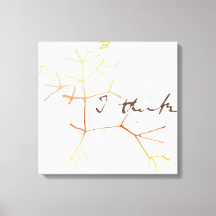 Lienzo Darwin, pienso el árbol en vida