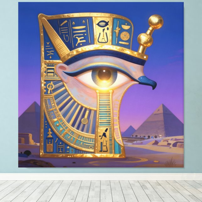 Lienzo Das Ägyptische Auge  (Insitu (piso de madera))