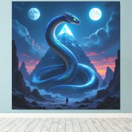 Lienzo „Das Geheimnis der Schlangengötter“