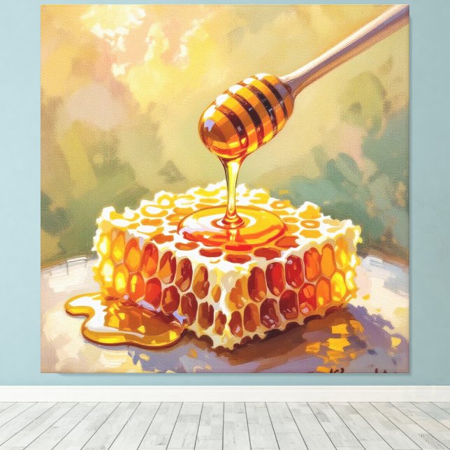 Lienzo Das Gold der Natur – Honig (Insitu (piso de madera))