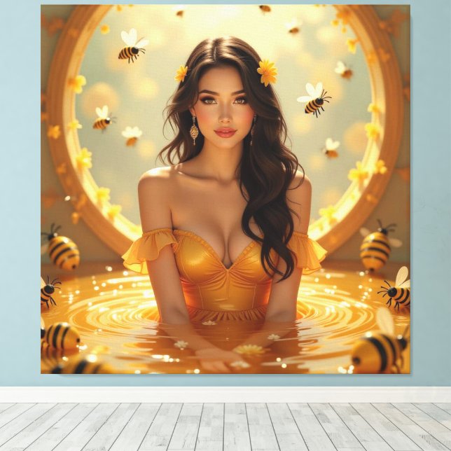 Lienzo Das Gold der Natur – Honig (Insitu (piso de madera))