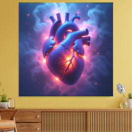 Lienzo „Das menschliche Herz – Zentrum des Lebens“